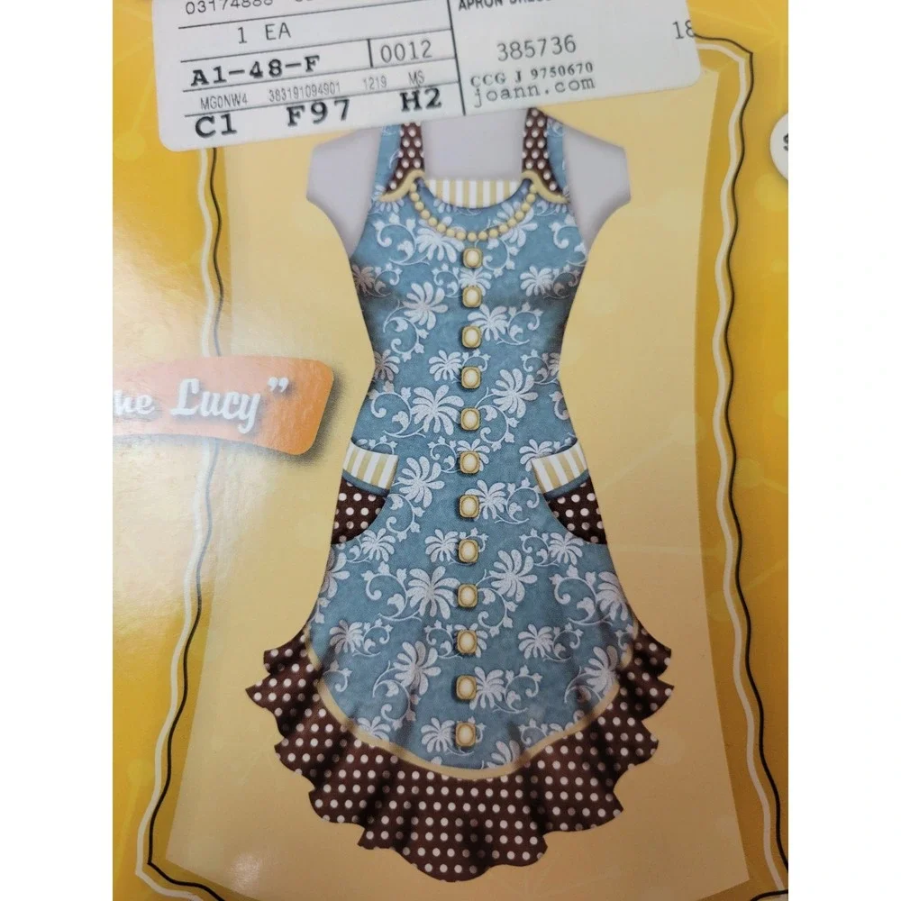 New‎ Domestic Diva Aprons Cut Sew Kit The Lucy 975-0670